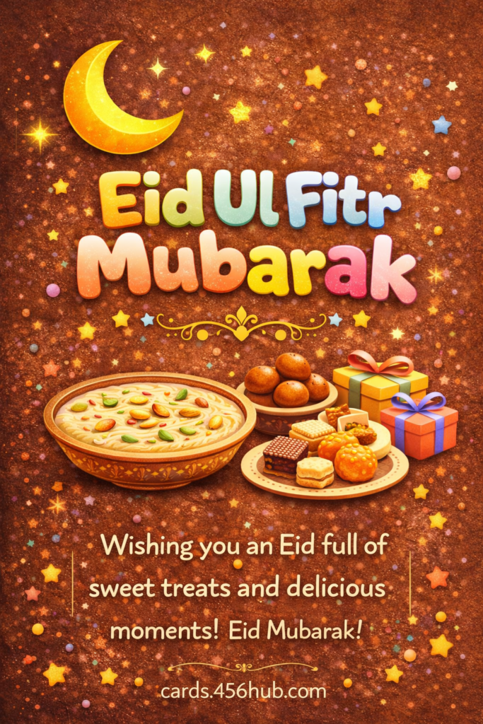 Eid ul fitr Mubarak greeting cards-for- Kids