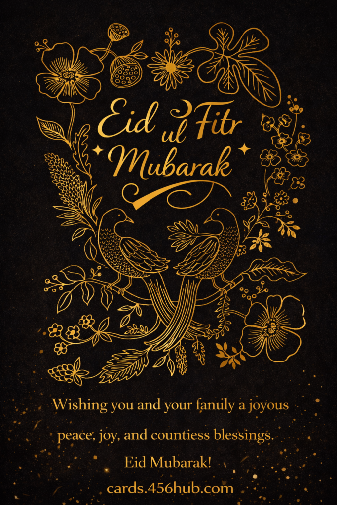 Eid ul fitr Mubarak greeting cards-for- Kids