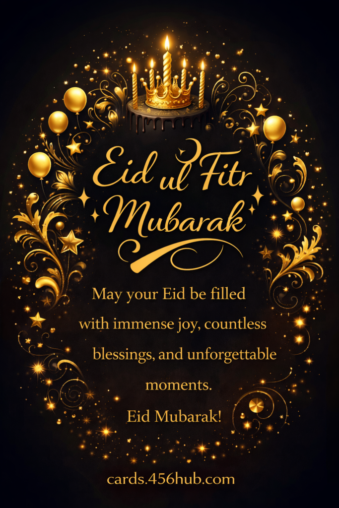 Eid ul fitr Mubarak greeting cards-for- Kids