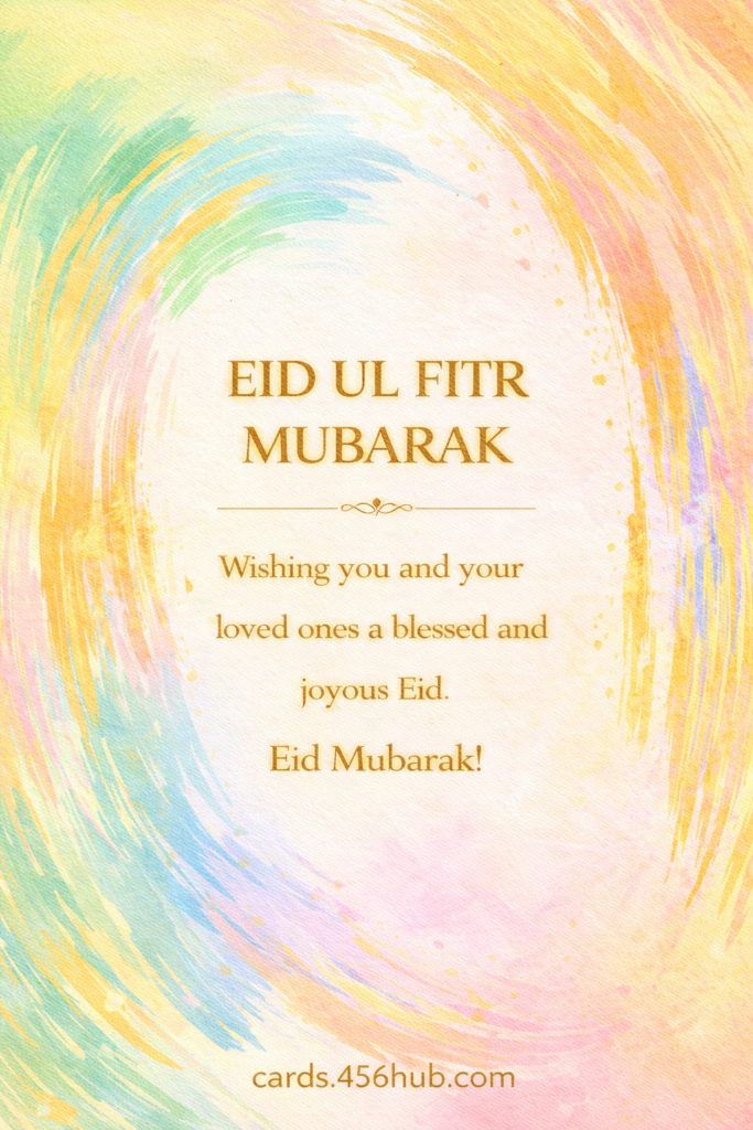 Eid ul fitr Mubarak greeting cards-for- Kids
