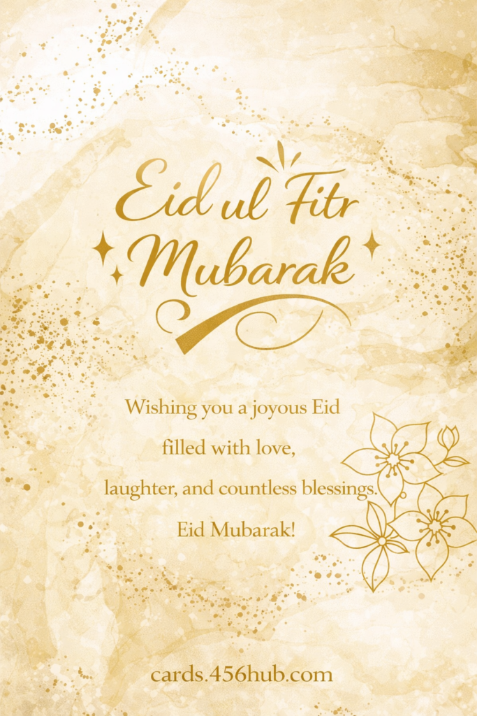 Eid ul fitr Mubarak greeting cards-for- Kids