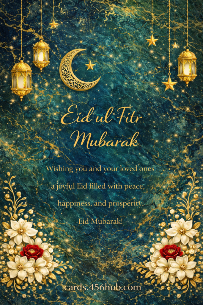 Eid ul fitr Mubarak greeting cards-for- Kids