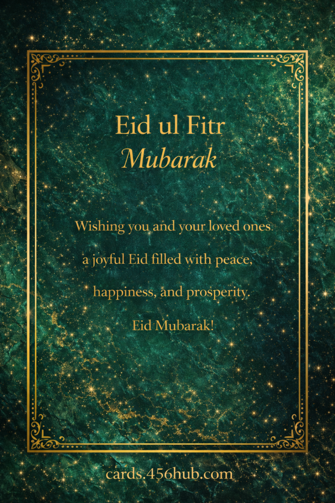 Eid ul fitr Mubarak greeting cards-for- Kids