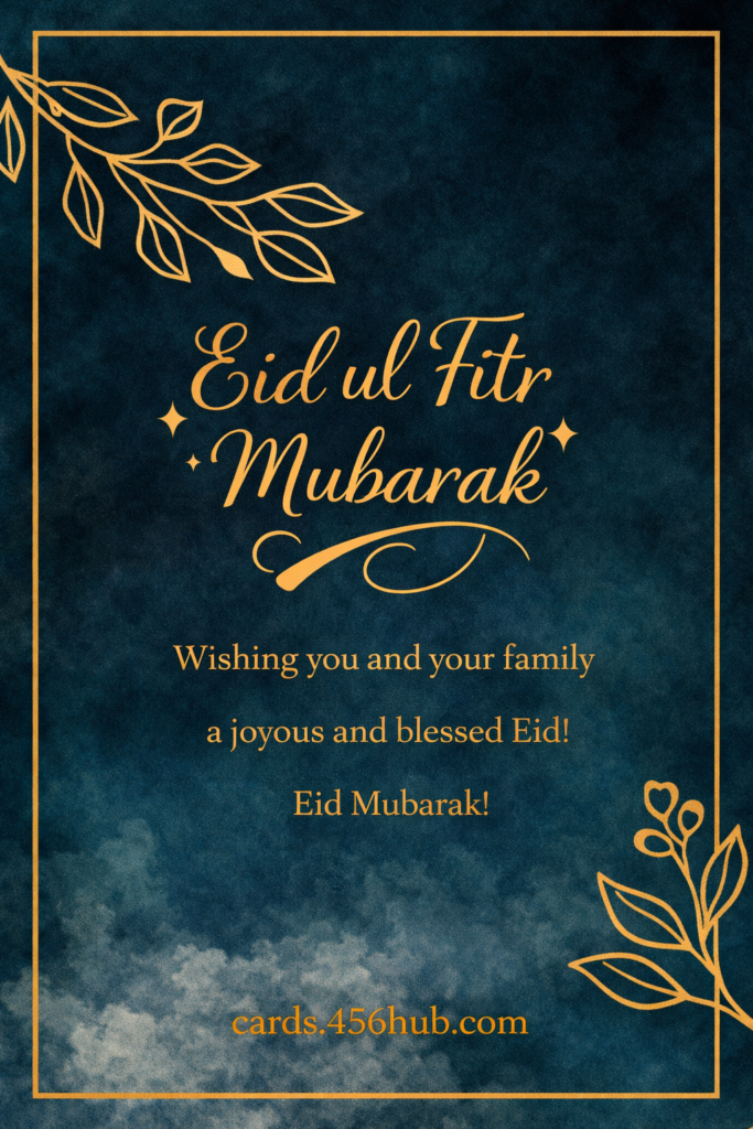 Eid ul fitr Mubarak greeting cards-for- Kids