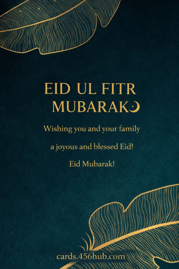 Eid ul fitr Mubarak greeting cards-for- Kids