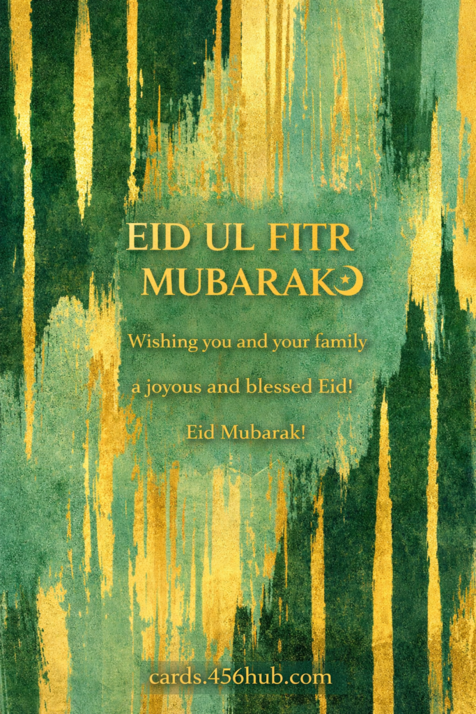 Eid ul fitr Mubarak greeting cards-for- Kids
