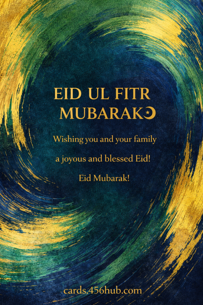 Eid ul fitr Mubarak greeting cards-for- Kids