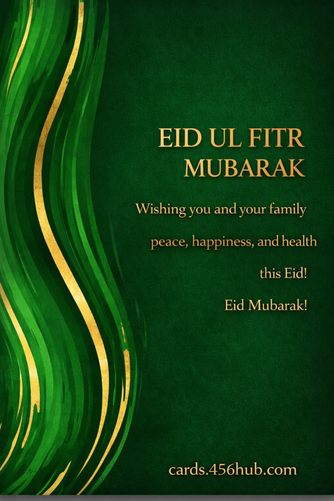 Eid ul fitr Mubarak greeting cards-for- Kids