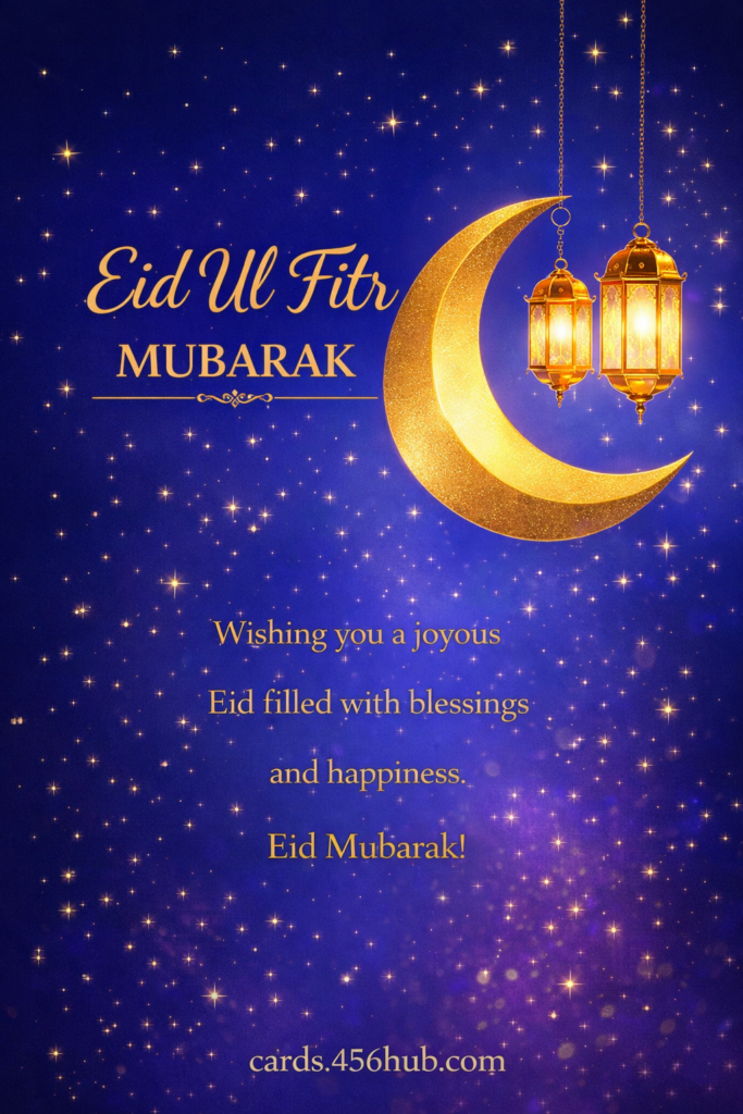 Eid ul fitr Mubarak greeting cards-for- Kids