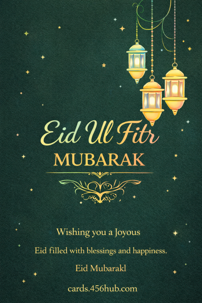 Eid ul fitr Mubarak greeting cards-for- Kids
