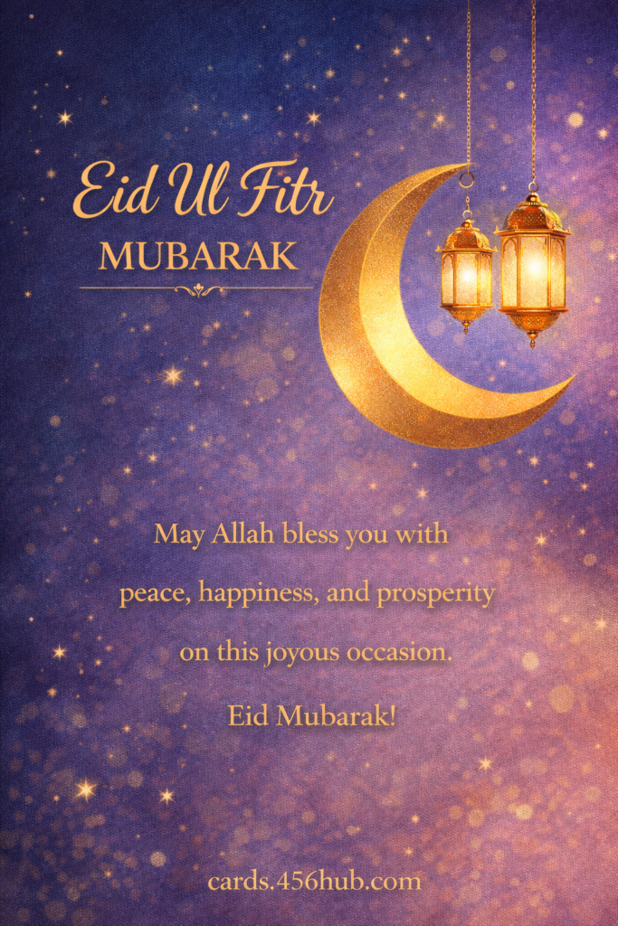Eid ul fitr Mubarak greeting cards-for- Kids