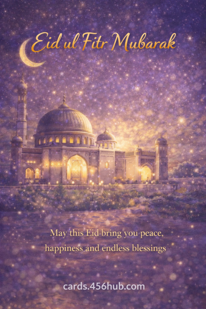 Eid ul fitr Mubarak greeting cards-for- Kids