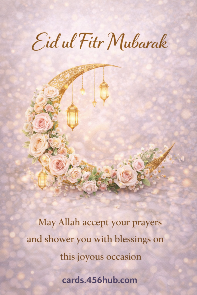 Eid ul fitr Mubarak greeting cards-for- Kids