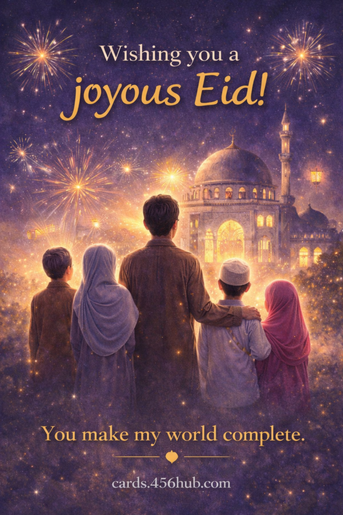 Eid ul fitr Mubarak greeting cards-for- Kids