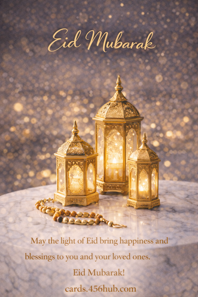 Eid ul fitr Mubarak greeting cards-for- Kids