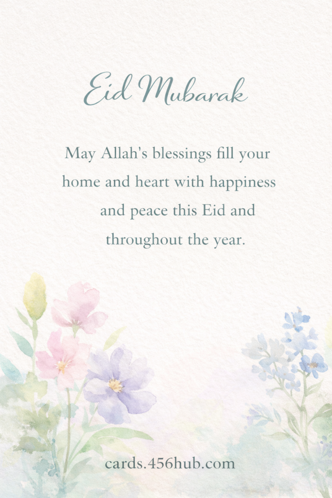Eid ul fitr Mubarak greeting cards-for- Kids